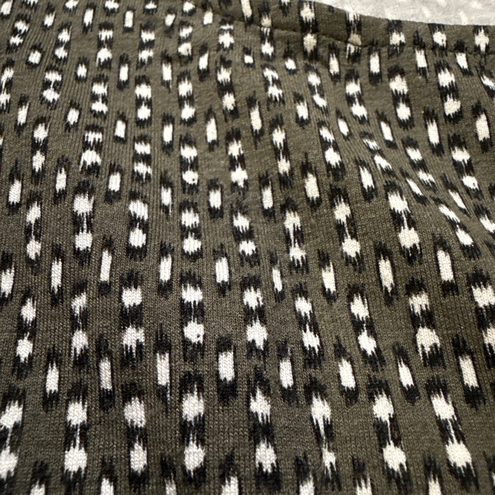 Women's J.Jill Petite Tunic Top XSP Green White Patterned - Picture 2 of 7